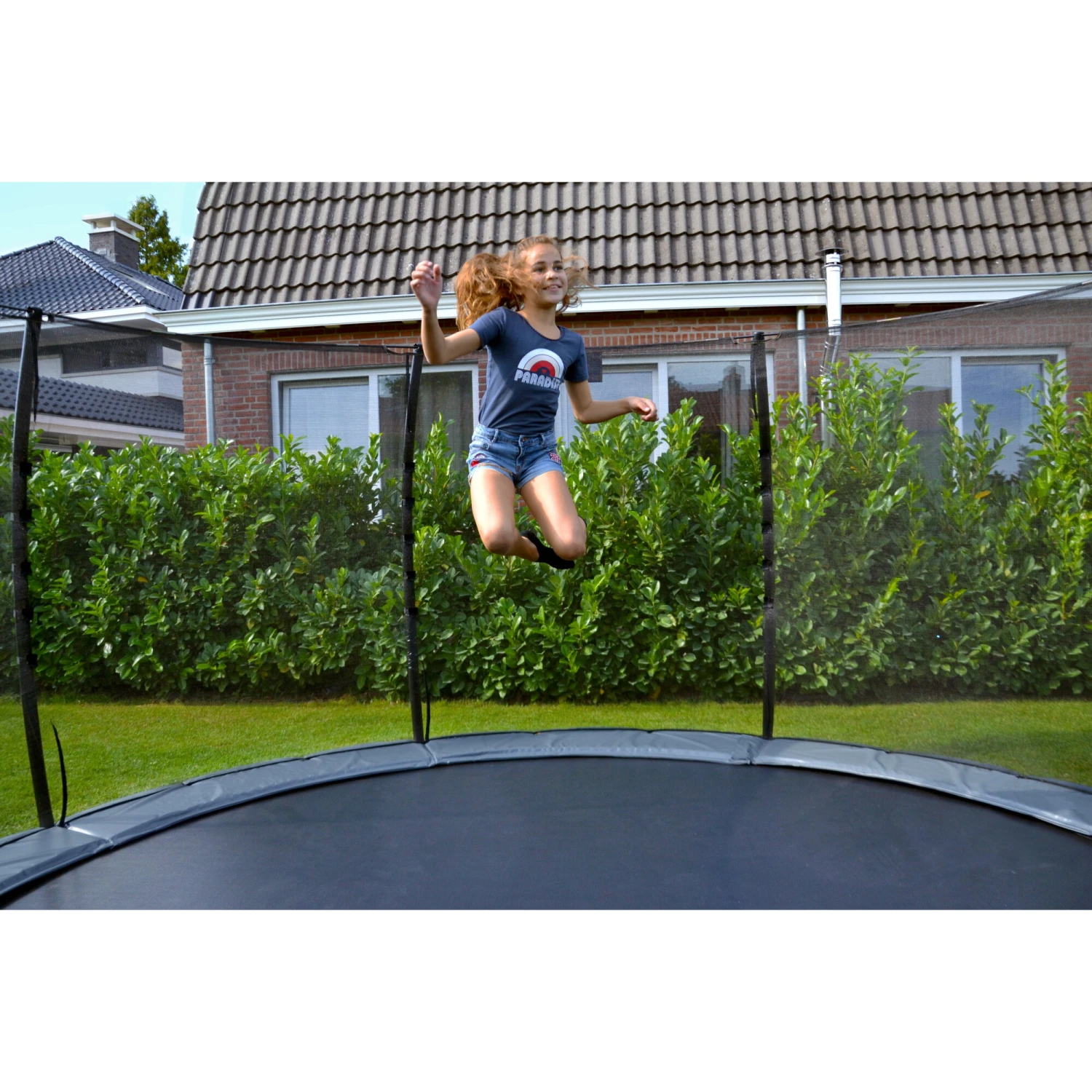 EXIT TOYS EXIT Elegant Premium Inground Trampoline ø366cm Met Deluxe Veiligheidsnet - Groen 12 EXIT TOYS EXIT Elegant Premium Inground Trampoline ø366cm Met Deluxe Veiligheidsnet - Groen - Afbeelding 12