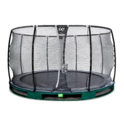 EXIT TOYS EXIT Elegant Premium Inground Trampoline ø366cm Met Deluxe Veiligheidsnet - Groen