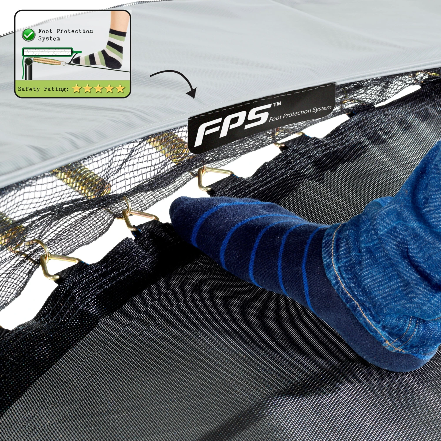 EXIT TOYS EXIT Elegant Premium Inground Trampoline ø366cm Met Deluxe Veiligheidsnet - Groen 8 EXIT TOYS EXIT Elegant Premium Inground Trampoline ø366cm Met Deluxe Veiligheidsnet - Groen - Afbeelding 8