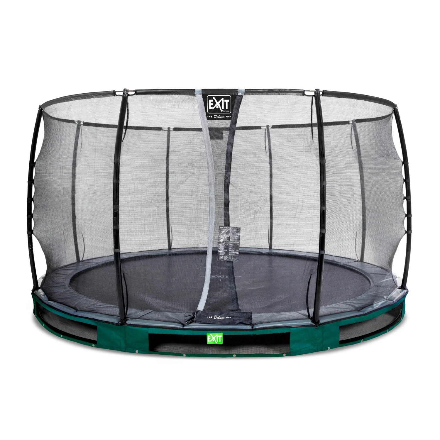 EXIT TOYS EXIT Elegant Premium Inground Trampoline ø366cm Met Deluxe Veiligheidsnet - Groen 1 EXIT TOYS EXIT Elegant Premium Inground Trampoline ø366cm Met Deluxe Veiligheidsnet - Groen
