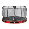 EXIT TOYS EXIT Elegant Premium Inground Trampoline ø366cm Met Deluxe Veiligheidsnet - Rood