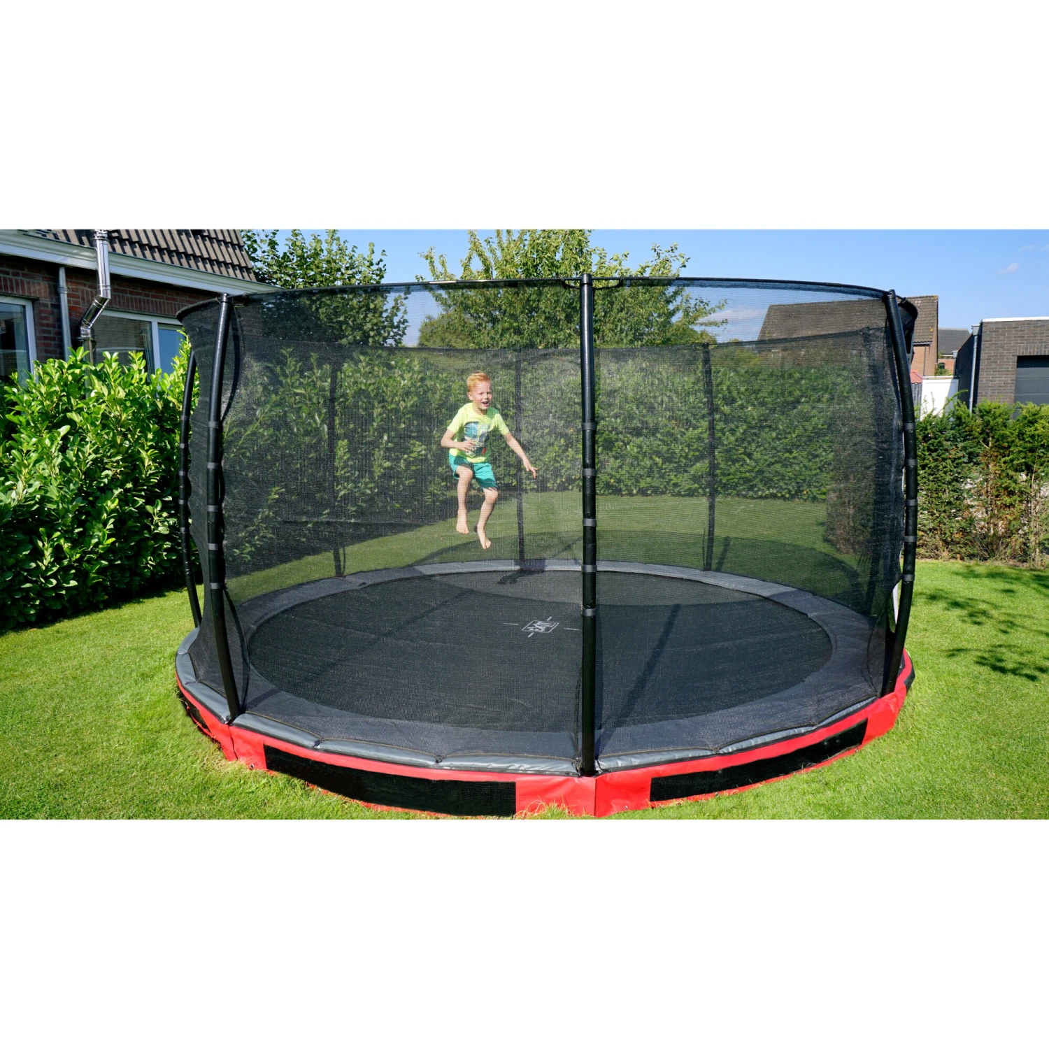 EXIT TOYS EXIT Elegant Premium Inground Trampoline ø366cm Met Deluxe Veiligheidsnet - Rood 13 EXIT TOYS EXIT Elegant Premium Inground Trampoline ø366cm Met Deluxe Veiligheidsnet - Rood - Afbeelding 13