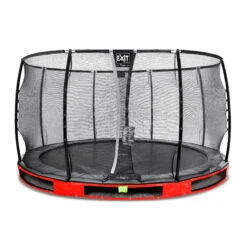 EXIT TOYS EXIT Elegant Premium Inground Trampoline ø366cm Met Deluxe Veiligheidsnet - Rood