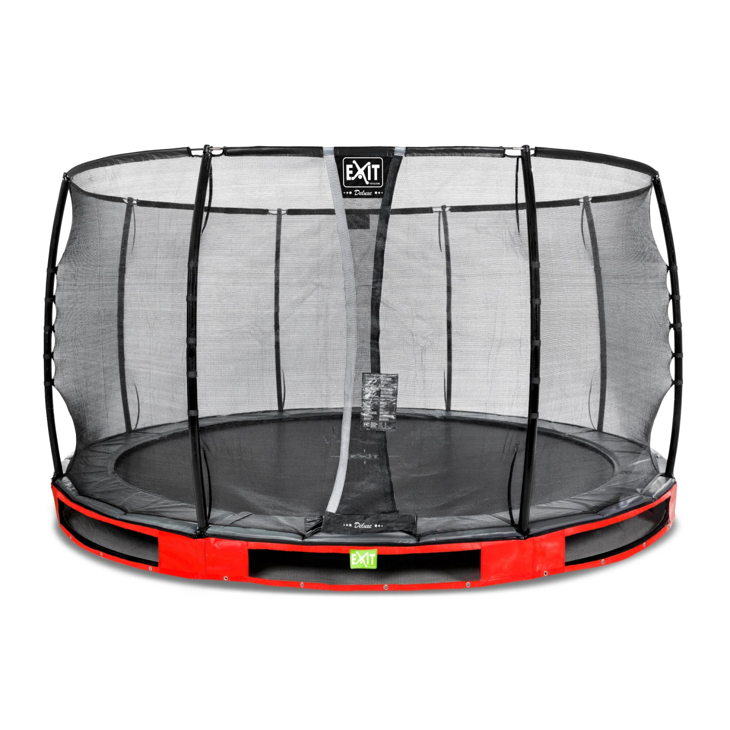 EXIT TOYS EXIT Elegant Premium Inground Trampoline ø366cm Met Deluxe Veiligheidsnet - Rood 1 EXIT TOYS EXIT Elegant Premium Inground Trampoline ø366cm Met Deluxe Veiligheidsnet - Rood