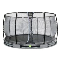 EXIT TOYS EXIT Elegant Premium Inground Trampoline ø427cm Met Deluxe Veiligheidsnet - Grijs