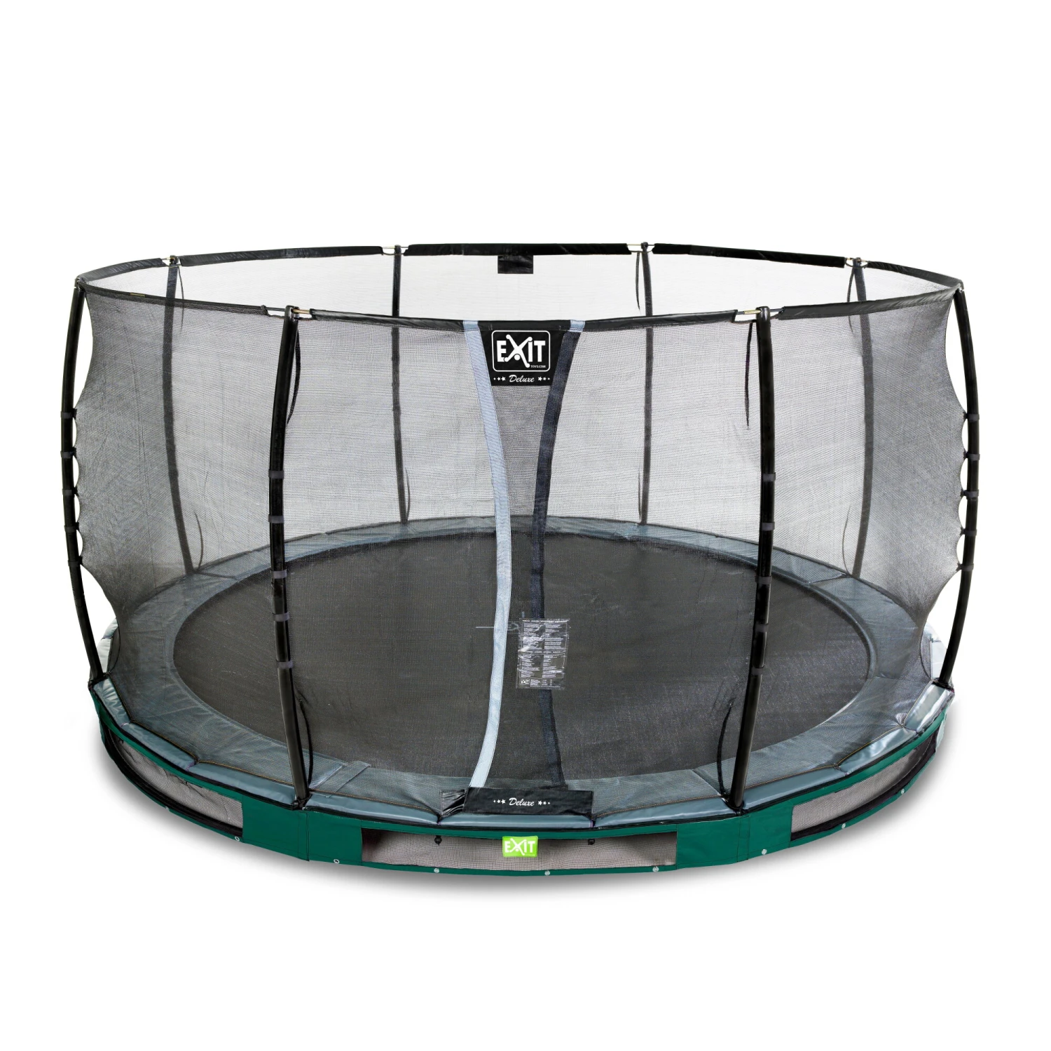 EXIT TOYS EXIT Elegant Premium Inground Trampoline ø427cm Met Deluxe Veiligheidsnet - Groen 2 EXIT TOYS EXIT Elegant Premium Inground Trampoline ø427cm Met Deluxe Veiligheidsnet - Groen - Afbeelding 2