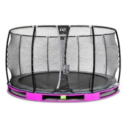 EXIT TOYS EXIT Elegant Premium Inground Trampoline ø427cm Met Deluxe Veiligheidsnet - Paars