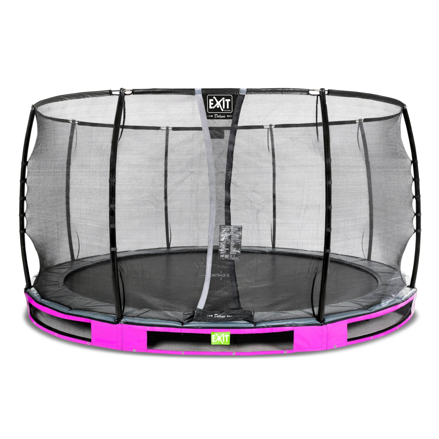 EXIT TOYS EXIT Elegant Premium Inground Trampoline ø427cm Met Deluxe Veiligheidsnet - Paars 1 EXIT TOYS EXIT Elegant Premium Inground Trampoline ø427cm Met Deluxe Veiligheidsnet - Paars