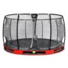 EXIT TOYS EXIT Elegant Premium Inground Trampoline ø427cm Met Deluxe Veiligheidsnet - Rood