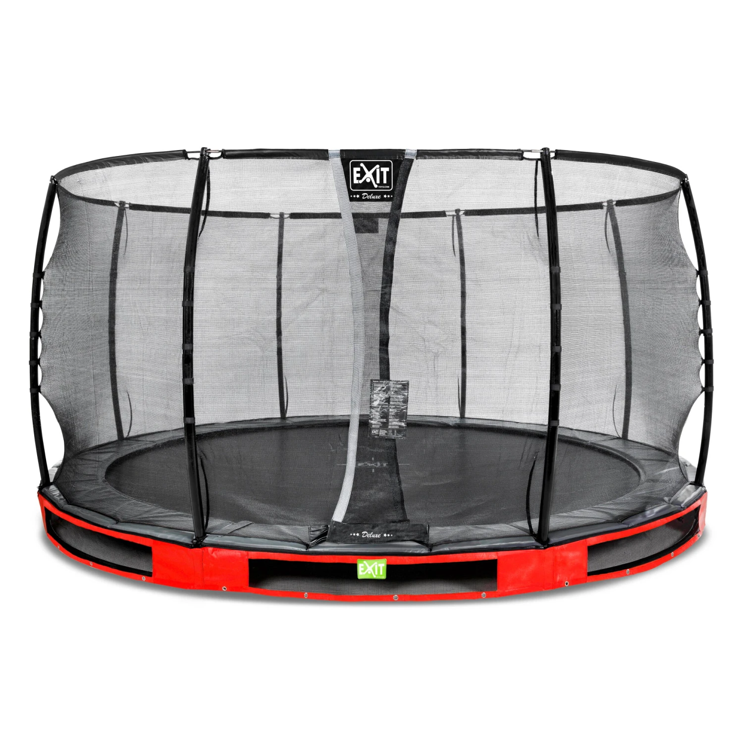 EXIT TOYS EXIT Elegant Premium Inground Trampoline ø427cm Met Deluxe Veiligheidsnet - Rood 1 EXIT TOYS EXIT Elegant Premium Inground Trampoline ø427cm Met Deluxe Veiligheidsnet - Rood