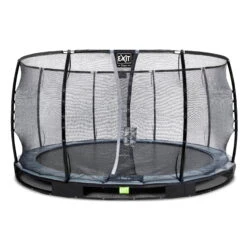 EXIT TOYS EXIT Elegant Premium Inground Trampoline ø427cm Met Deluxe Veiligheidsnet - Zwart