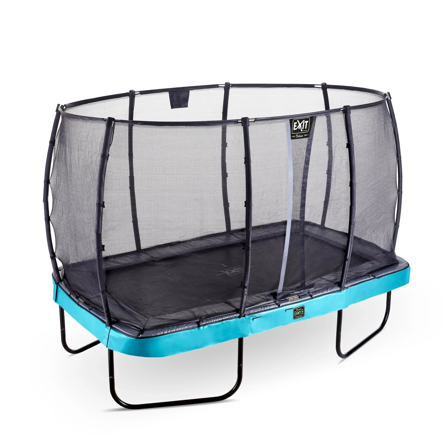EXIT TOYS EXIT Elegant Premium Trampoline 214x366cm Met Deluxe Veiligheidsnet - Blauw 2 EXIT TOYS EXIT Elegant Premium Trampoline 214x366cm Met Deluxe Veiligheidsnet - Blauw - Afbeelding 2