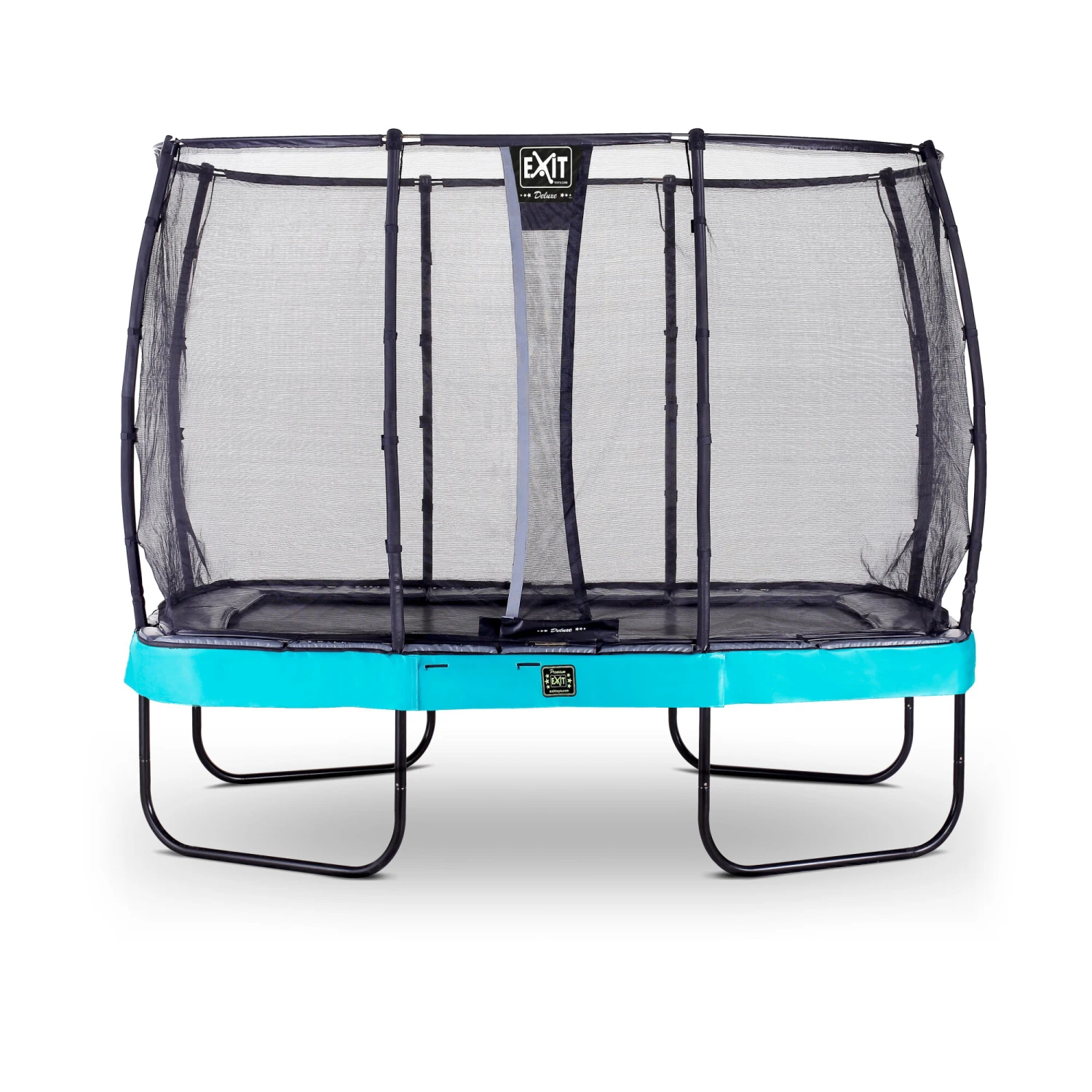 EXIT TOYS EXIT Elegant Premium Trampoline 214x366cm Met Deluxe Veiligheidsnet - Blauw 1 EXIT TOYS EXIT Elegant Premium Trampoline 214x366cm Met Deluxe Veiligheidsnet - Blauw