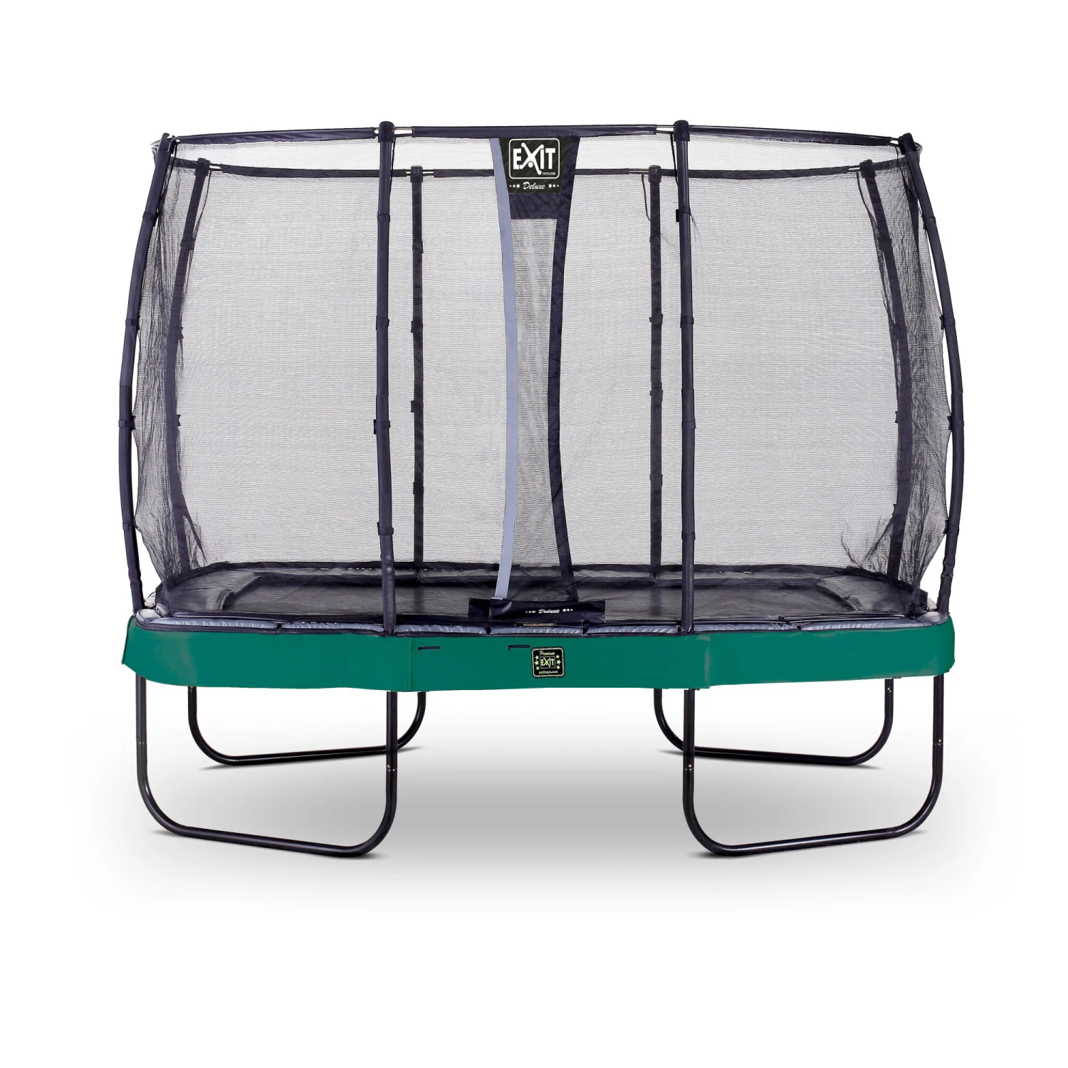 EXIT TOYS EXIT Elegant Premium Trampoline 214x366cm Met Deluxe Veiligheidsnet - Groen 1 EXIT TOYS EXIT Elegant Premium Trampoline 214x366cm Met Deluxe Veiligheidsnet - Groen