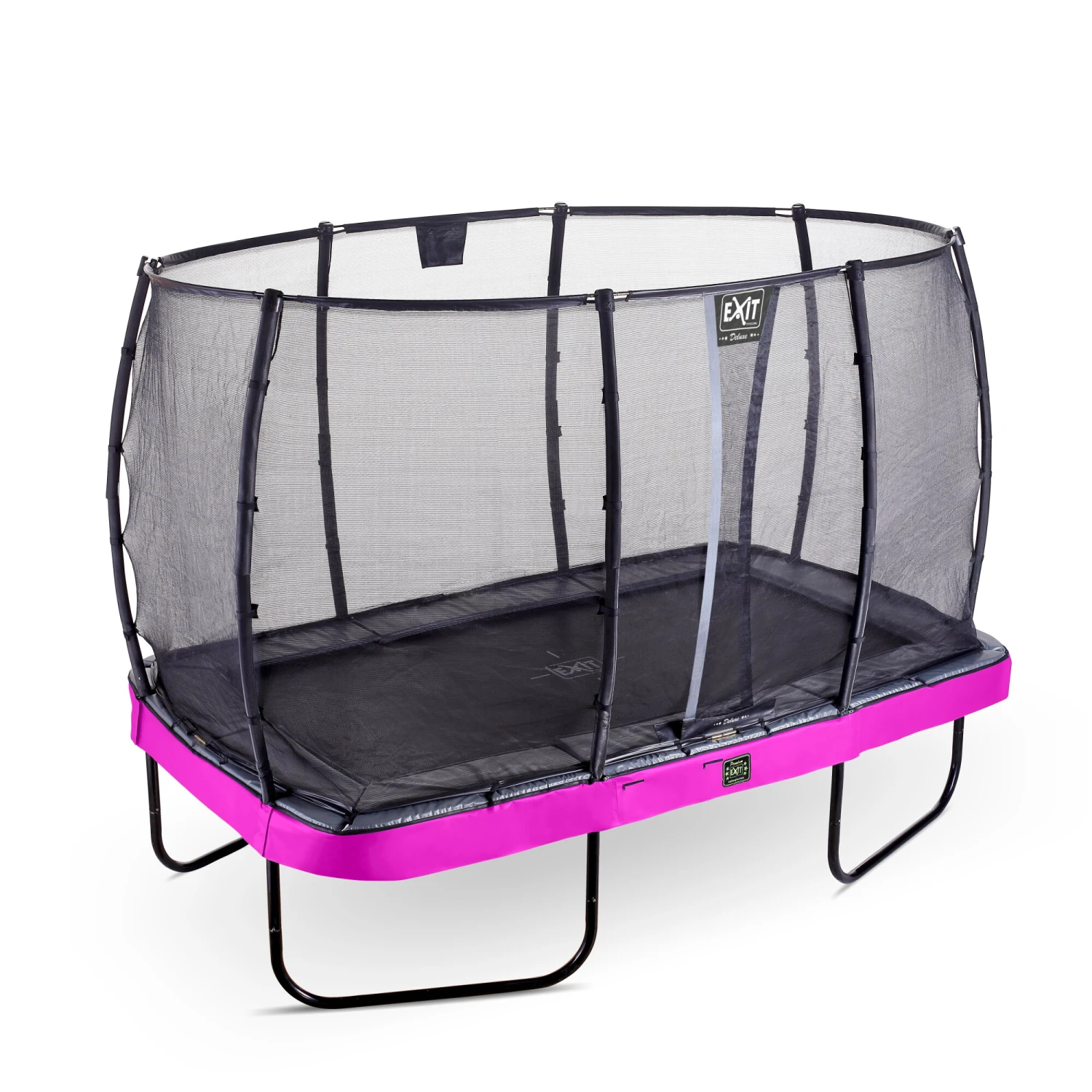 EXIT TOYS EXIT Elegant Premium Trampoline 244x427cm Met Deluxe Veiligheidsnet - Paars 2 EXIT TOYS EXIT Elegant Premium Trampoline 244x427cm Met Deluxe Veiligheidsnet - Paars - Afbeelding 2