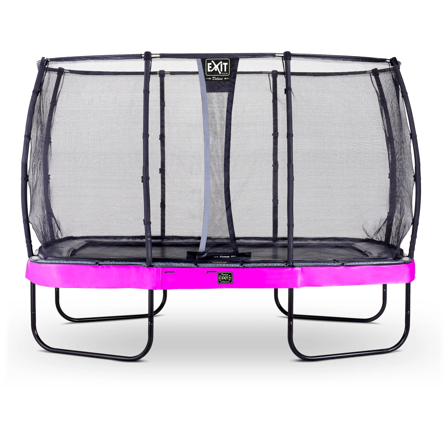 EXIT TOYS EXIT Elegant Premium Trampoline 244x427cm Met Deluxe Veiligheidsnet - Paars 1 EXIT TOYS EXIT Elegant Premium Trampoline 244x427cm Met Deluxe Veiligheidsnet - Paars