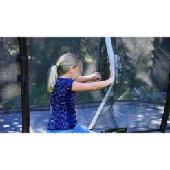 EXIT TOYS EXIT Elegant Premium Trampoline 244x427cm Met Deluxe Veiligheidsnet - Zwart -EXIT TOYS Winkel exit elegant premium trampoline 244x427cm met deluxe veiligheidsnet zwart 12