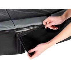 EXIT TOYS EXIT Elegant Premium Trampoline 244x427cm Met Deluxe Veiligheidsnet - Zwart -EXIT TOYS Winkel exit elegant premium trampoline 244x427cm met deluxe veiligheidsnet zwart 2