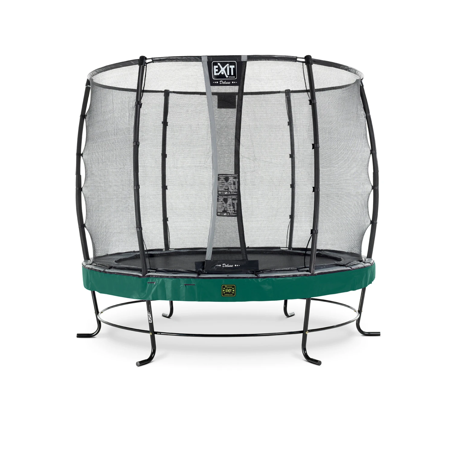 EXIT TOYS EXIT Elegant Premium Trampoline ø253cm Met Deluxe Veiligheidsnet - Groen 1 EXIT TOYS EXIT Elegant Premium Trampoline ø253cm Met Deluxe Veiligheidsnet - Groen