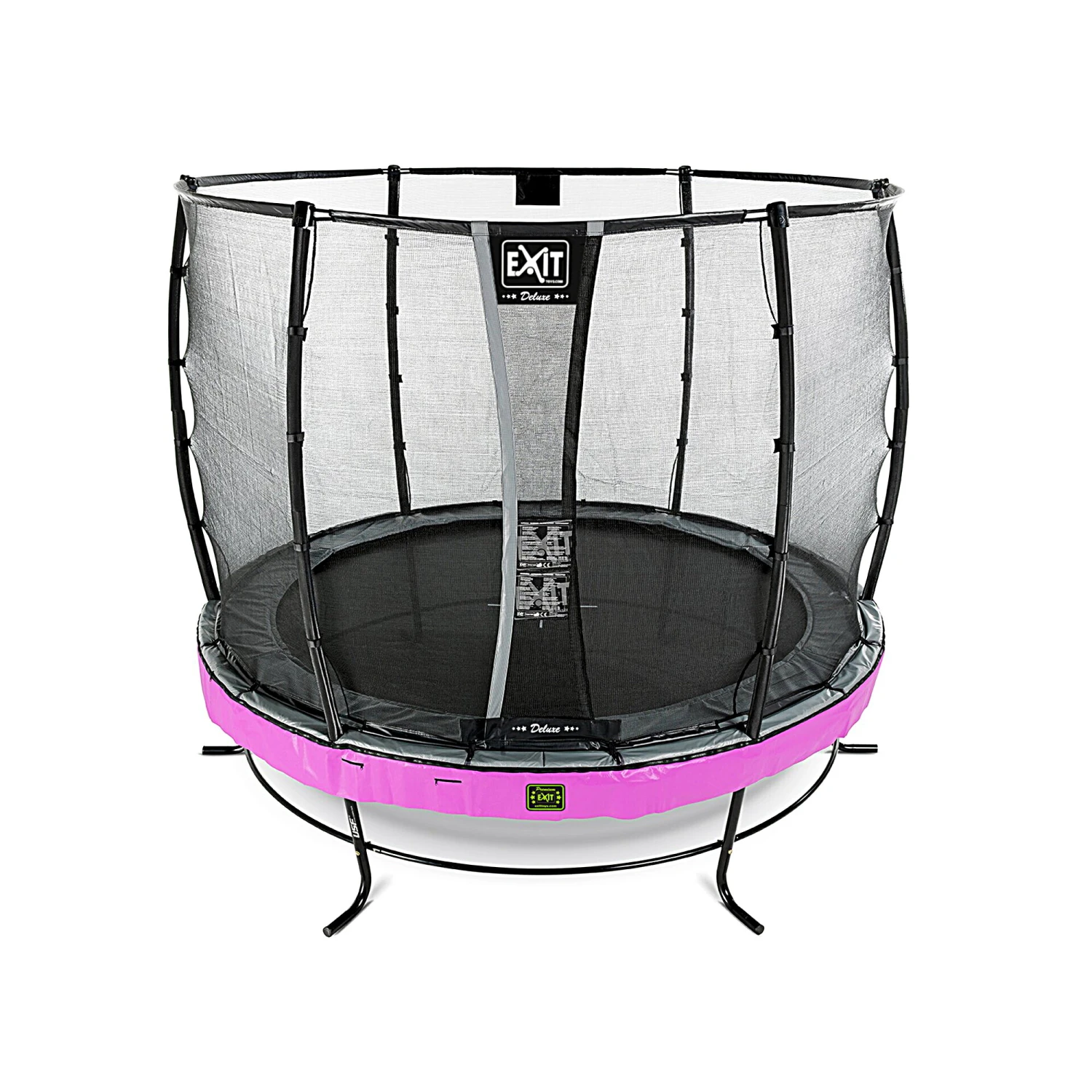 EXIT TOYS EXIT Elegant Premium Trampoline ø253cm Met Deluxe Veiligheidsnet - Paars 2 EXIT TOYS EXIT Elegant Premium Trampoline ø253cm Met Deluxe Veiligheidsnet - Paars - Afbeelding 2