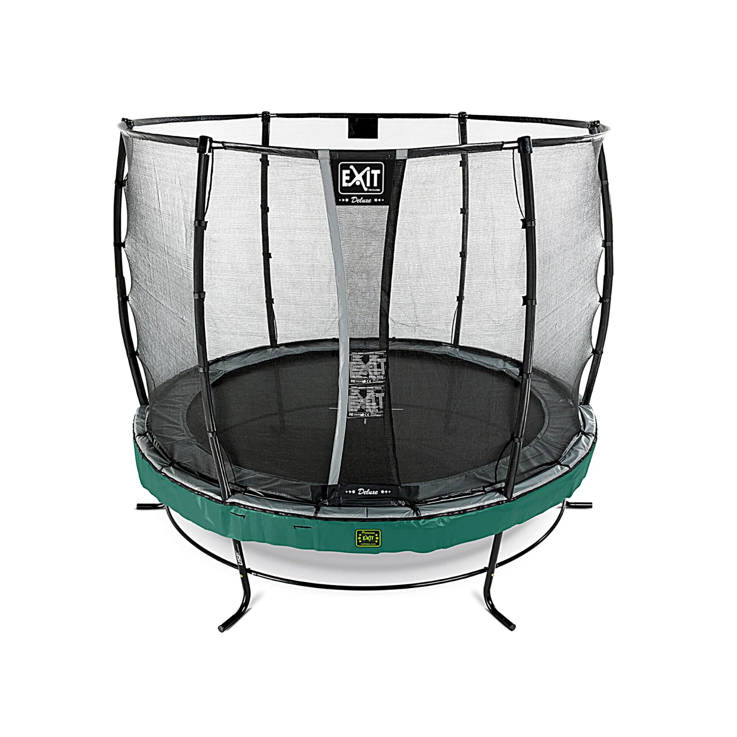 EXIT TOYS EXIT Elegant Premium Trampoline ø305cm Met Deluxe Veiligheidsnet - Groen 2 EXIT TOYS EXIT Elegant Premium Trampoline ø305cm Met Deluxe Veiligheidsnet - Groen - Afbeelding 2