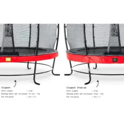 EXIT TOYS EXIT Elegant Premium Trampoline ø305cm Met Deluxe Veiligheidsnet - Rood -EXIT TOYS Winkel exit elegant premium trampoline o305cm met deluxe veiligheidsnet rood 4