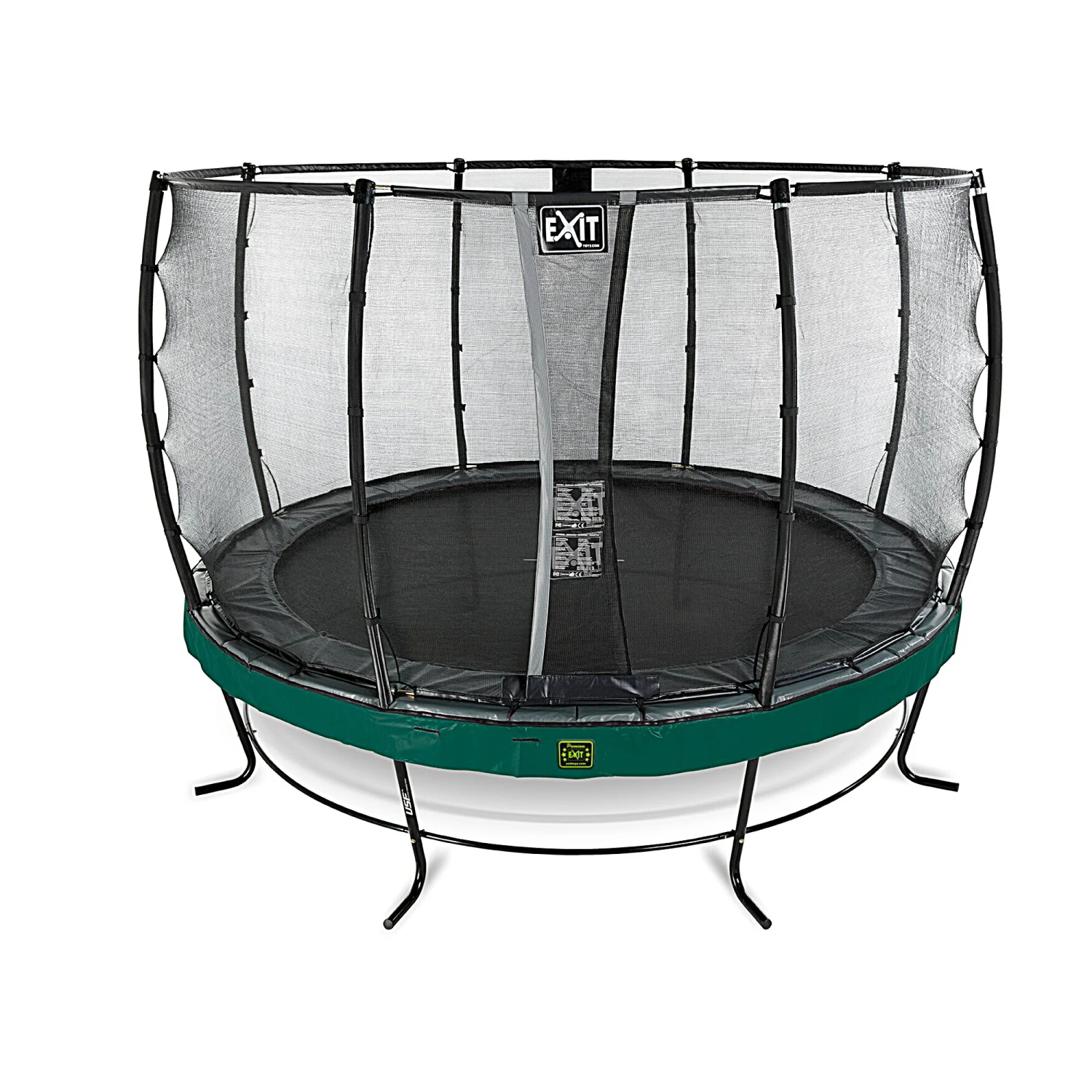 EXIT TOYS EXIT Elegant Premium Trampoline ø366cm Met Deluxe Veiligheidsnet - Groen 2 EXIT TOYS EXIT Elegant Premium Trampoline ø366cm Met Deluxe Veiligheidsnet - Groen - Afbeelding 2