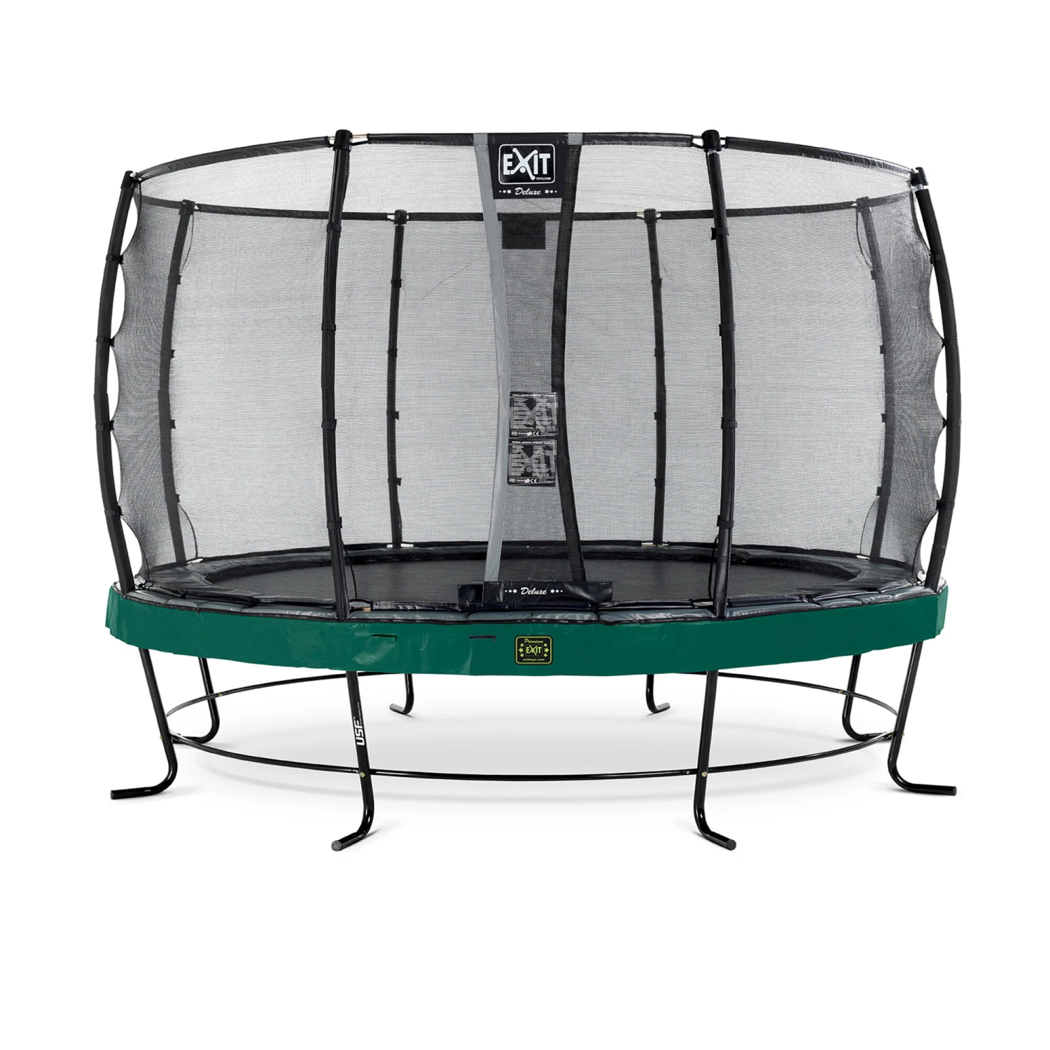 EXIT TOYS EXIT Elegant Premium Trampoline ø366cm Met Deluxe Veiligheidsnet - Groen 1 EXIT TOYS EXIT Elegant Premium Trampoline ø366cm Met Deluxe Veiligheidsnet - Groen