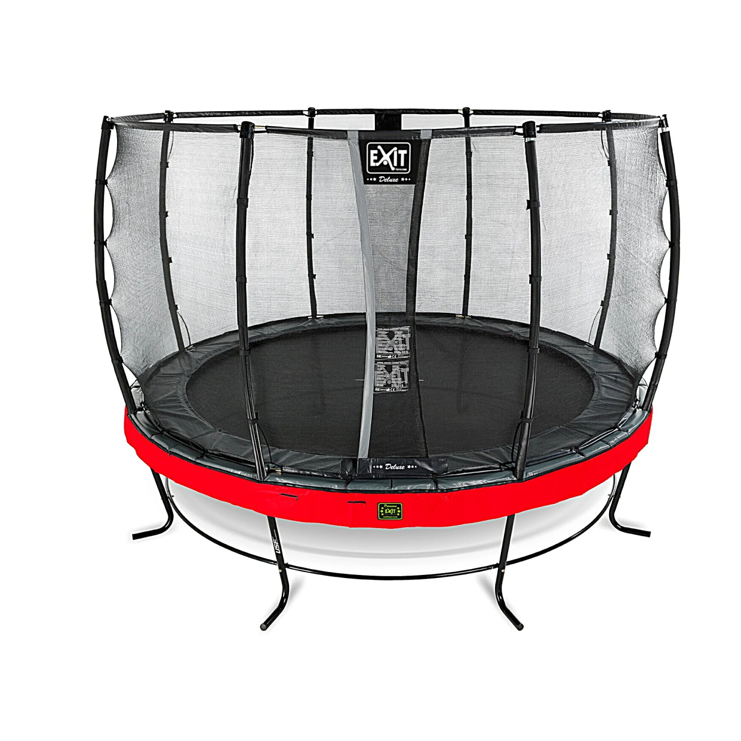 EXIT TOYS EXIT Elegant Premium Trampoline ø427cm Met Deluxe Veiligheidsnet - Rood 2 EXIT TOYS EXIT Elegant Premium Trampoline ø427cm Met Deluxe Veiligheidsnet - Rood - Afbeelding 2