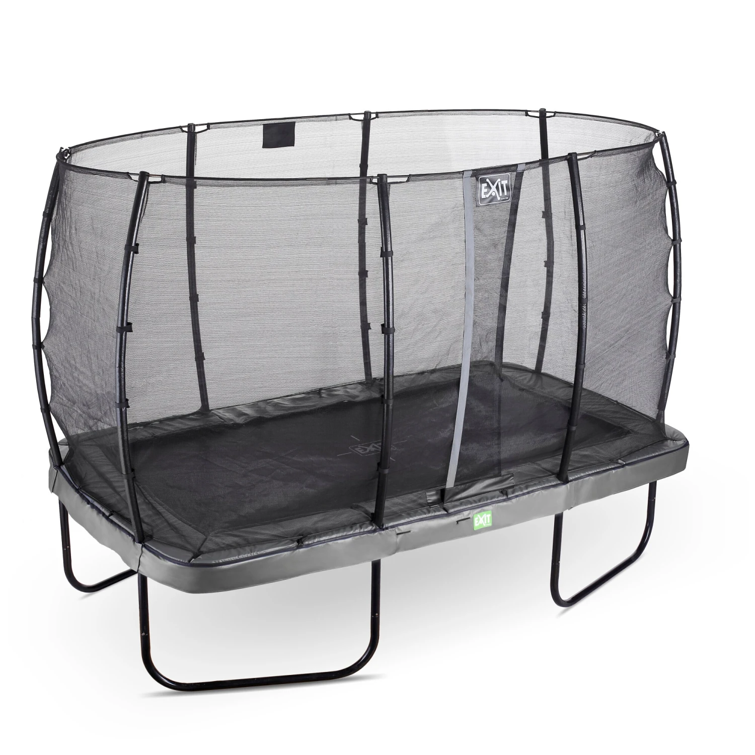 EXIT TOYS EXIT Elegant Trampoline 214x366cm Met Economy Veiligheidsnet - Grijs 2 EXIT TOYS EXIT Elegant Trampoline 214x366cm Met Economy Veiligheidsnet - Grijs - Afbeelding 2