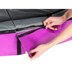 EXIT TOYS EXIT Elegant Trampoline 214x366cm Met Economy Veiligheidsnet - Paars -EXIT TOYS Winkel exit elegant trampoline 214x366cm met economy veiligheidsnet paars 2