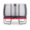 EXIT TOYS EXIT Elegant Trampoline 214x366cm Met Economy Veiligheidsnet - Rood