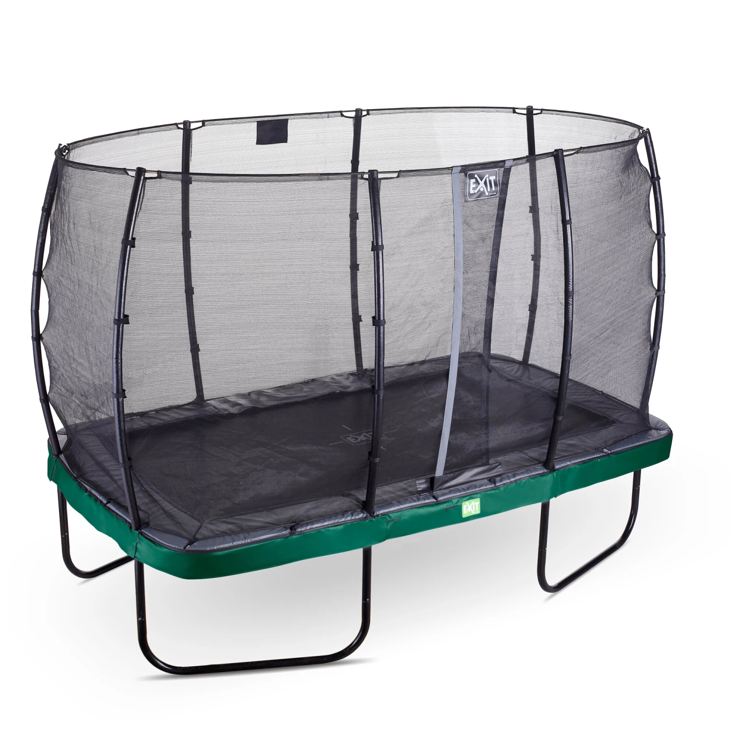 EXIT TOYS EXIT Elegant Trampoline 244x427cm Met Economy Veiligheidsnet - Groen 2 EXIT TOYS EXIT Elegant Trampoline 244x427cm Met Economy Veiligheidsnet - Groen - Afbeelding 2