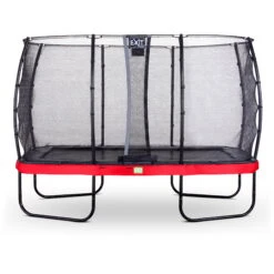 EXIT TOYS EXIT Elegant Trampoline 244x427cm Met Economy Veiligheidsnet - Rood