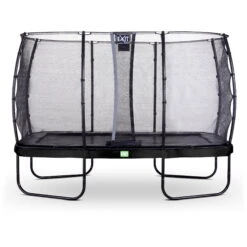 EXIT TOYS EXIT Elegant Trampoline 244x427cm Met Economy Veiligheidsnet - Zwart
