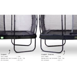 EXIT TOYS EXIT Elegant Trampoline 244x427cm Met Economy Veiligheidsnet - Zwart -EXIT TOYS Winkel exit elegant trampoline 244x427cm met economy veiligheidsnet zwart 3