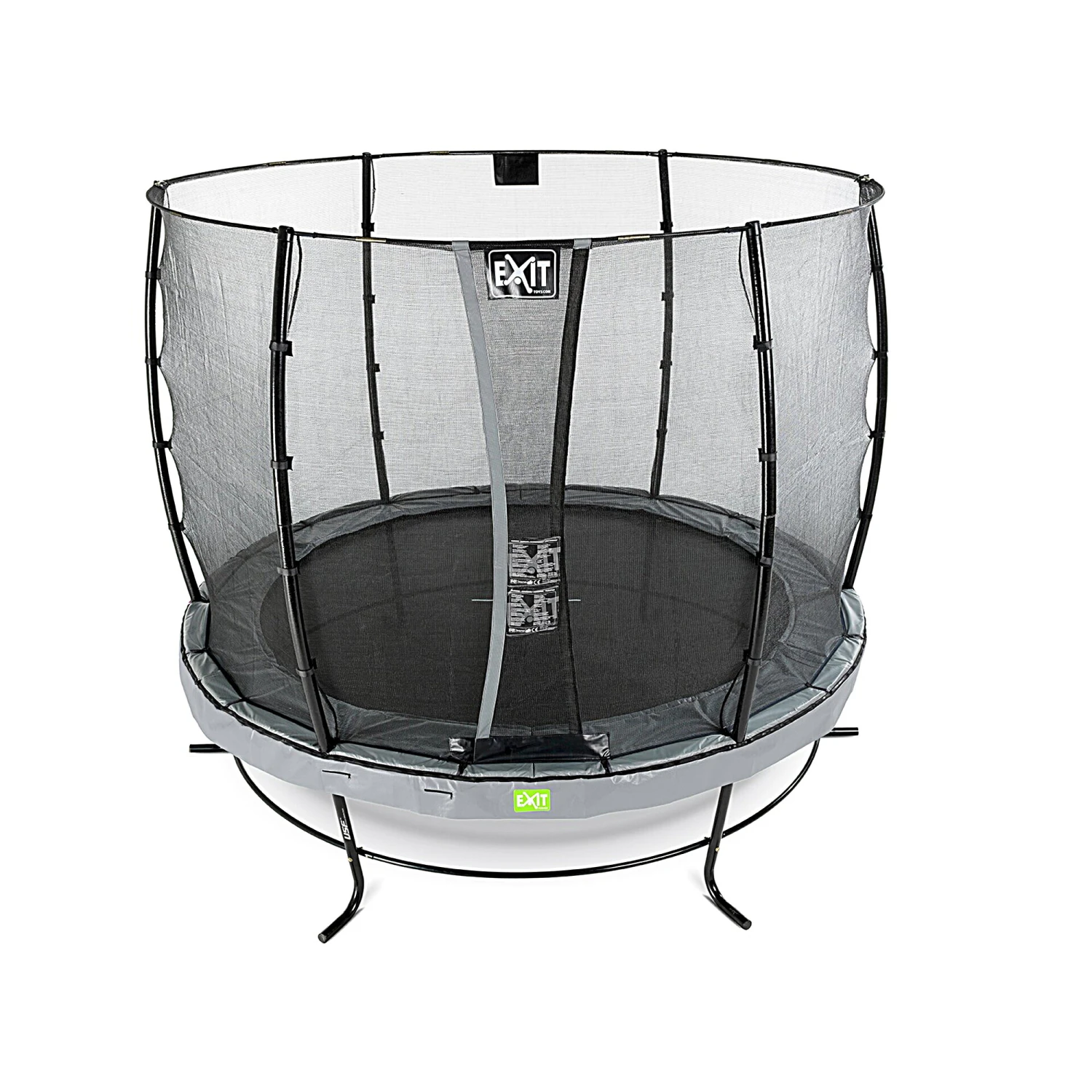 EXIT TOYS EXIT Elegant Trampoline ø253cm Met Economy Veiligheidsnet - Grijs 2 EXIT TOYS EXIT Elegant Trampoline ø253cm Met Economy Veiligheidsnet - Grijs - Afbeelding 2