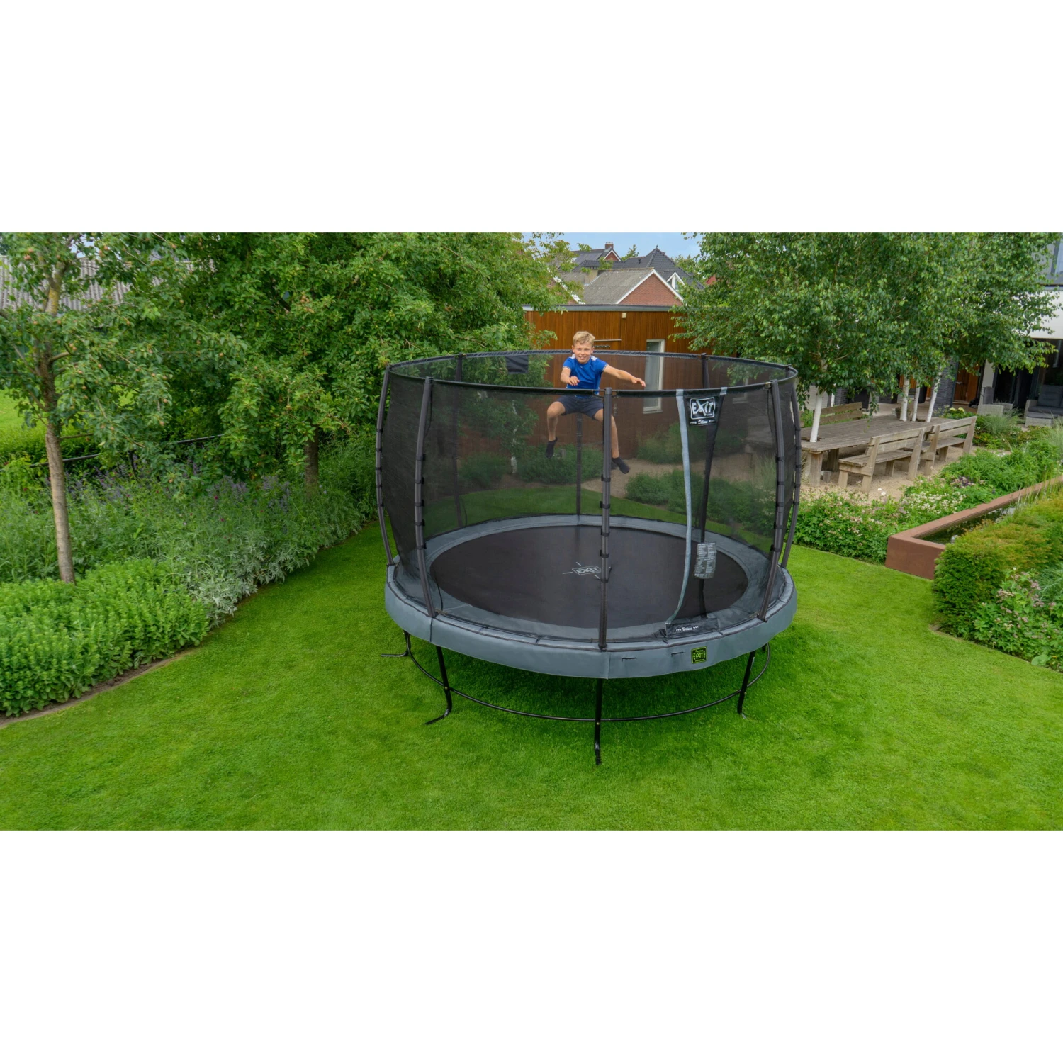 EXIT TOYS EXIT Elegant Trampoline ø253cm Met Economy Veiligheidsnet - Grijs 12 EXIT TOYS EXIT Elegant Trampoline ø253cm Met Economy Veiligheidsnet - Grijs - Afbeelding 12