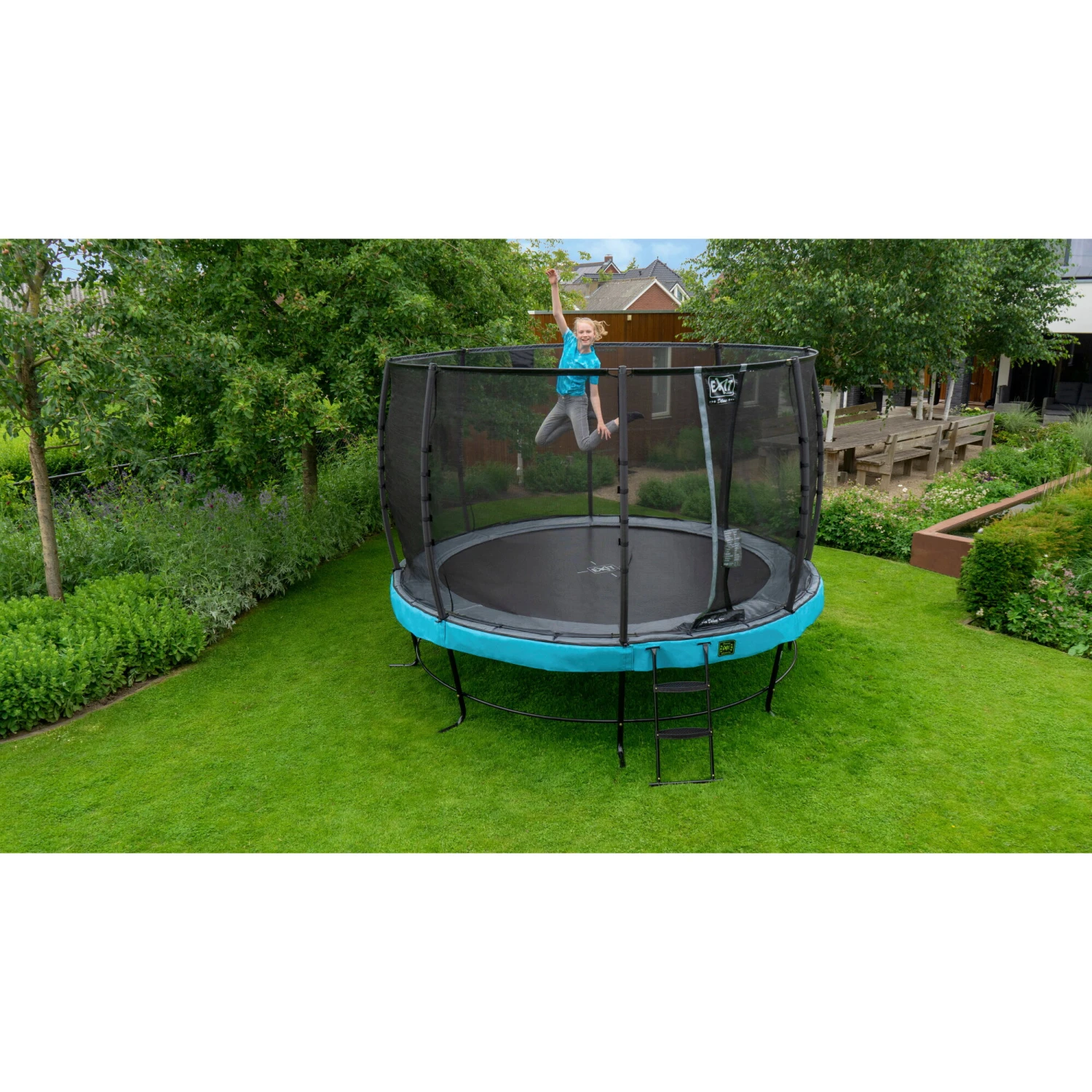 EXIT TOYS EXIT Elegant Trampoline ø366cm Met Economy Veiligheidsnet - Blauw 13 EXIT TOYS EXIT Elegant Trampoline ø366cm Met Economy Veiligheidsnet - Blauw - Afbeelding 13
