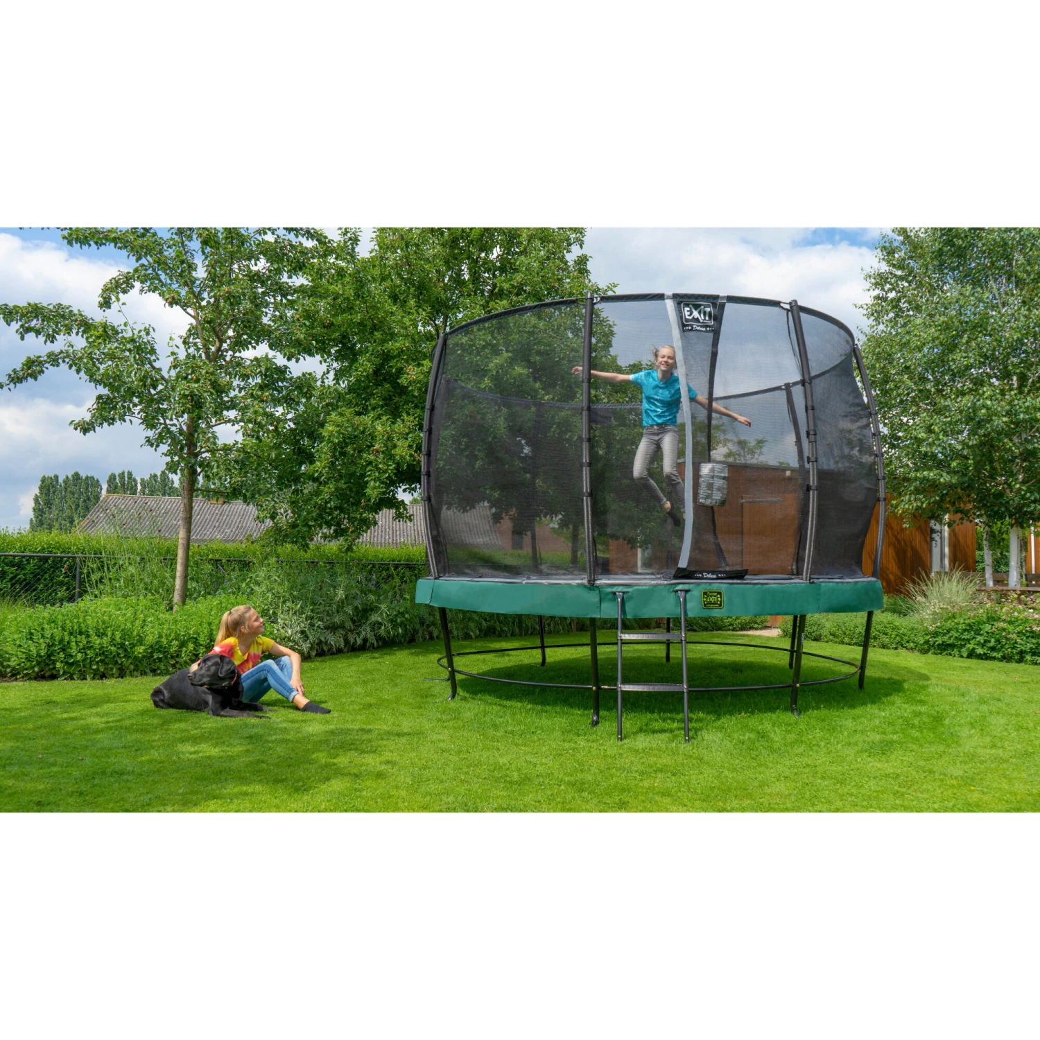 EXIT TOYS EXIT Elegant Trampoline ø366cm Met Economy Veiligheidsnet - Groen 13 EXIT TOYS EXIT Elegant Trampoline ø366cm Met Economy Veiligheidsnet - Groen - Afbeelding 13