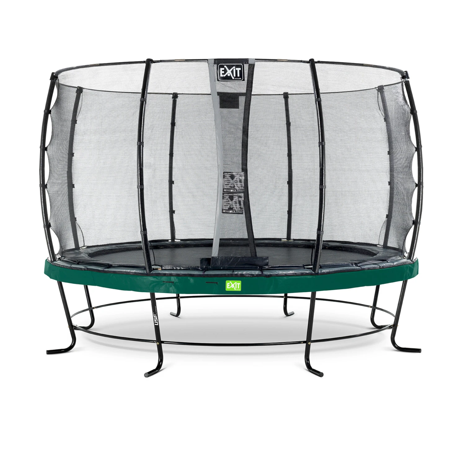 EXIT TOYS EXIT Elegant Trampoline ø366cm Met Economy Veiligheidsnet - Groen 1 EXIT TOYS EXIT Elegant Trampoline ø366cm Met Economy Veiligheidsnet - Groen