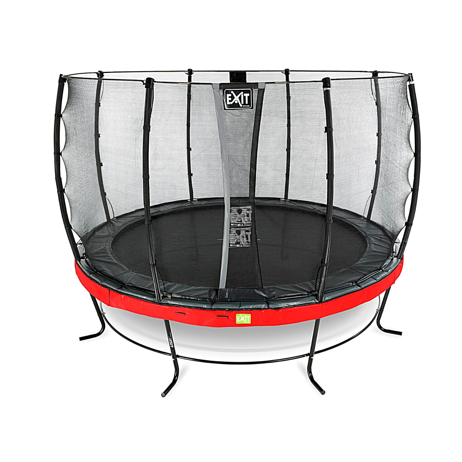 EXIT TOYS EXIT Elegant Trampoline ø366cm Met Economy Veiligheidsnet - Rood 2 EXIT TOYS EXIT Elegant Trampoline ø366cm Met Economy Veiligheidsnet - Rood - Afbeelding 2