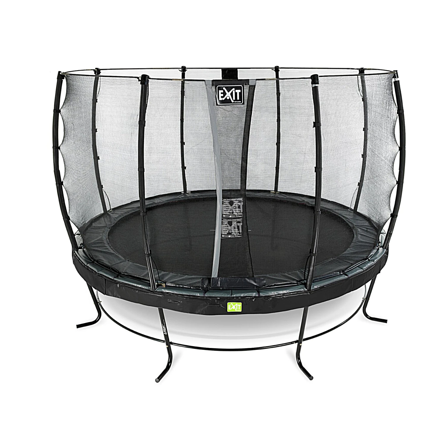EXIT TOYS EXIT Elegant Trampoline ø366cm Met Economy Veiligheidsnet - Zwart 2 EXIT TOYS EXIT Elegant Trampoline ø366cm Met Economy Veiligheidsnet - Zwart - Afbeelding 2