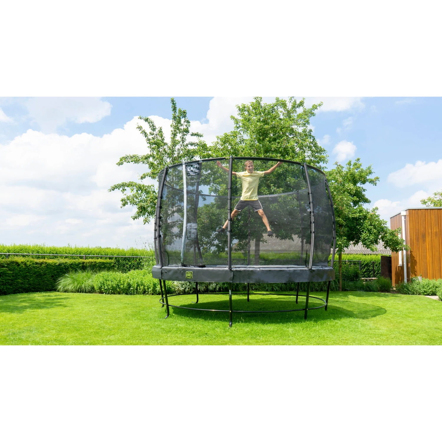 EXIT TOYS EXIT Elegant Trampoline ø366cm Met Economy Veiligheidsnet - Zwart 12 EXIT TOYS EXIT Elegant Trampoline ø366cm Met Economy Veiligheidsnet - Zwart - Afbeelding 12