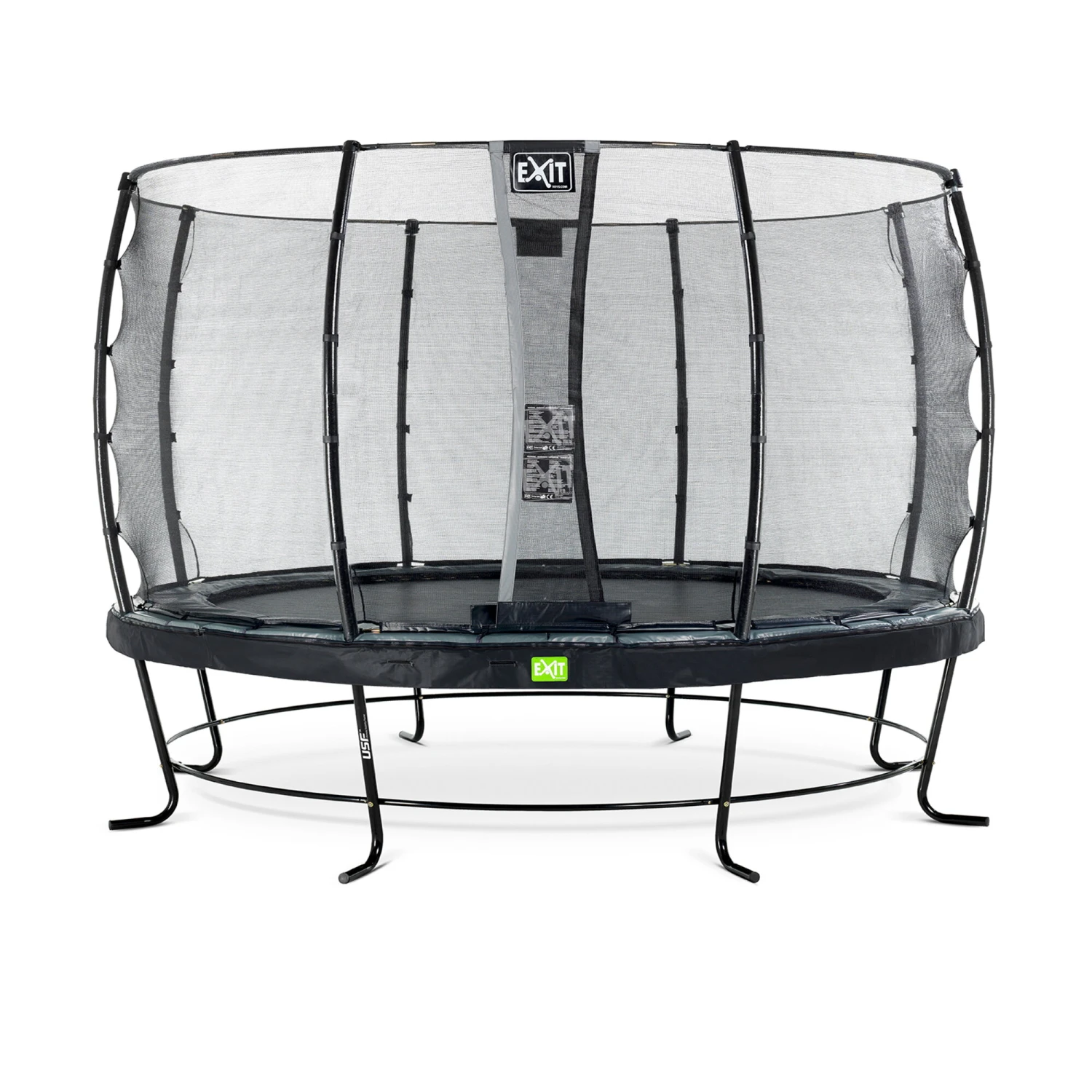 EXIT TOYS EXIT Elegant Trampoline ø366cm Met Economy Veiligheidsnet - Zwart 1 EXIT TOYS EXIT Elegant Trampoline ø366cm Met Economy Veiligheidsnet - Zwart