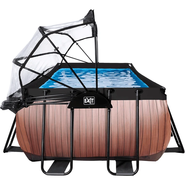 EXIT TOYS EXIT Frame Pool 4x2x1,22m (12v Sand Filter)- Houtoptiek + Zonnedak 5 EXIT TOYS EXIT Frame Pool 4x2x1,22m (12v Sand Filter)- Houtoptiek + Zonnedak - Afbeelding 5
