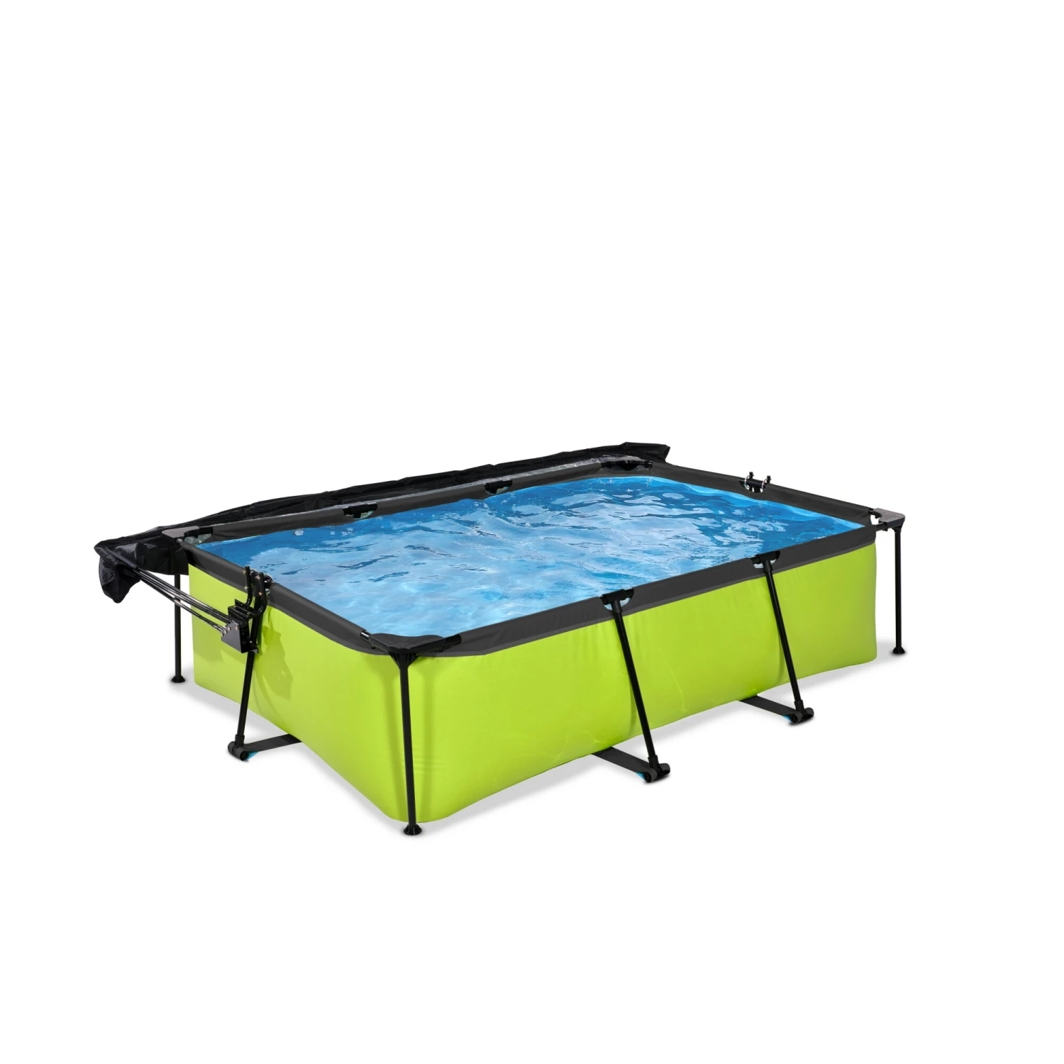EXIT TOYS EXIT Lime Zwembad 220x150x65cm Met Filterpomp En Schaduwdoek - Groen 2 EXIT TOYS EXIT Lime Zwembad 220x150x65cm Met Filterpomp En Schaduwdoek - Groen - Afbeelding 2