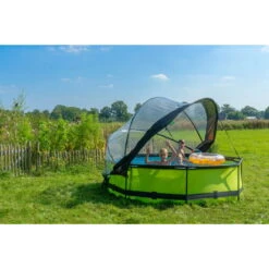 EXIT TOYS EXIT Lime Zwembad ø300x76cm Met Filterpomp En Overkapping - Groen -EXIT TOYS Winkel exit lime zwembad o300x76cm met filterpomp en overkapping groen 9