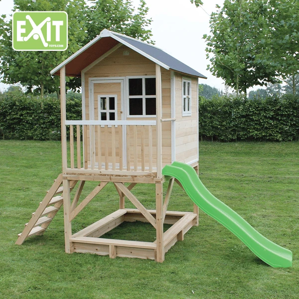 EXIT TOYS EXIT Loft 550 Houten Speelhuis - Naturel 2 EXIT TOYS EXIT Loft 550 Houten Speelhuis - Naturel - Afbeelding 2
