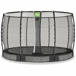 EXIT TOYS EXIT Silhouette Grondtrampoline ø366 Cm Met Veiligheidsnet - Groen